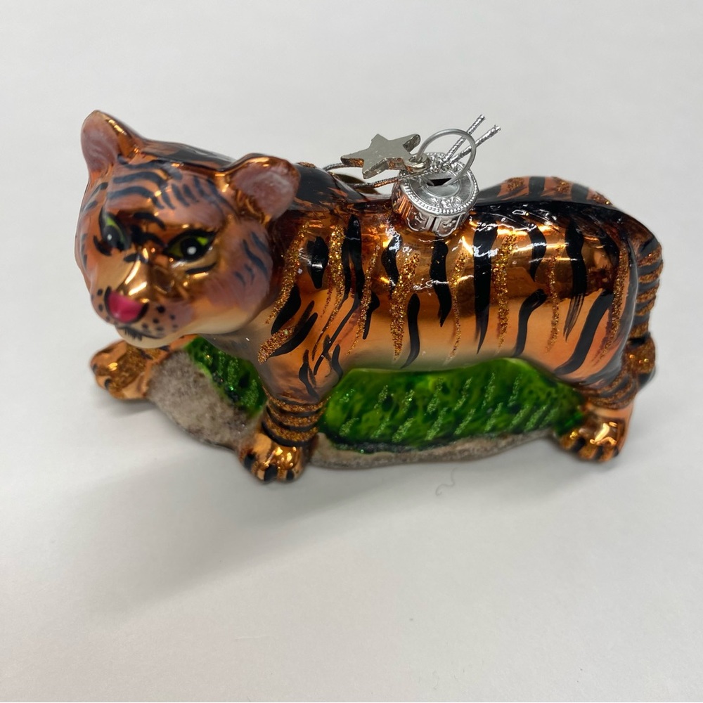 Tiger Christmas Ornament Midwest Cbk Glassworks Collection 2011 Animal Holiday